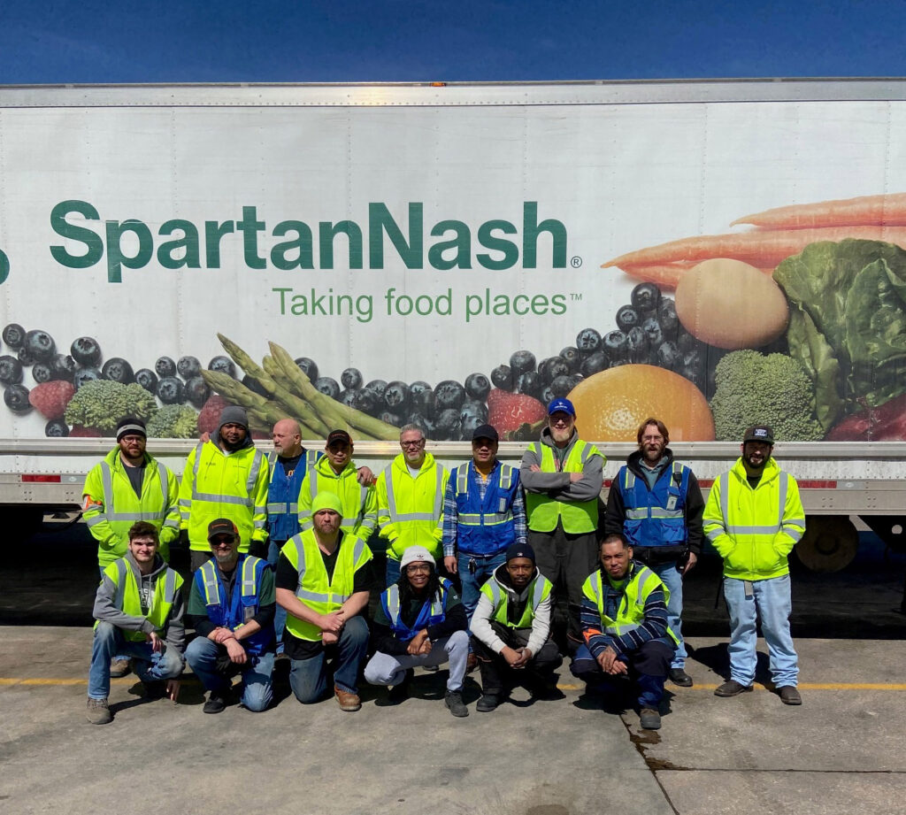 SpartanNash donated food to residents impacted by the devastating effects of atmospheric floods through the American Red Cross.