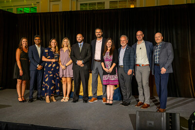 From left to right: Jessica Wong (Director of Retail Marketing, SpartanNash), Arpen Shah (VP, Merchandising Strategy and Analytics, SpartanNash), Sarah Buehrer (Associate Director, The Kraft Heinz Company), Savannah Wray (Customer Sales Manager, E-Commerce, The Kraft Heinz Company), Corey Fairbanks (Customer Sales Analyst, The Kraft Heinz Company), Carl Laws (Customer VP, The Kraft Heinz Company), Krista Wells-Wendt (Director of Digital Marketing, SpartanNash), Tony Sarsam (CEO, SpartanNash), Bennett Morgan (SVP and Chief Merchandising Officer, SpartanNash), Brandon Pasch (VP, Center Store Merchandising, SpartanNash)